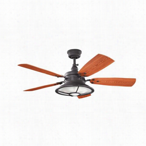 Kichler Lighting 311002dbk Harbour Walk Patio 52"" Outdo Ceiling Fan In Distressed Black