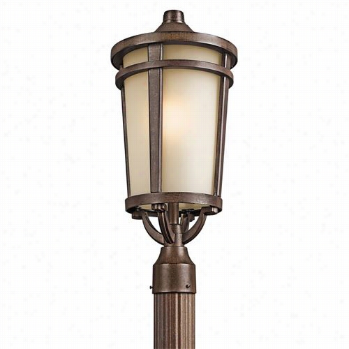 Kichler Lighting 49074bstfl Atwoor Fluuorescent Outdoor Psot Mount