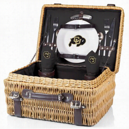 Picnic Time 208-40-179-124-0 Champion University Of Colorado Buffaloes Digital Print Basket In Black