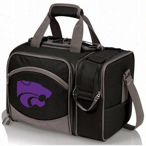 Picnic Time 508-23-175-25-40 Alibu Kansas State Wildcats Ddigitaal Impress Tote In Black