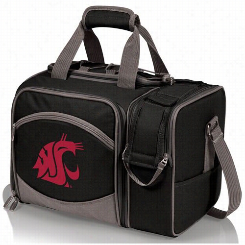 Picnic Delivery 508-23-175-632-0 Malibu Washington National Cougars Embbroidery Tote In Black