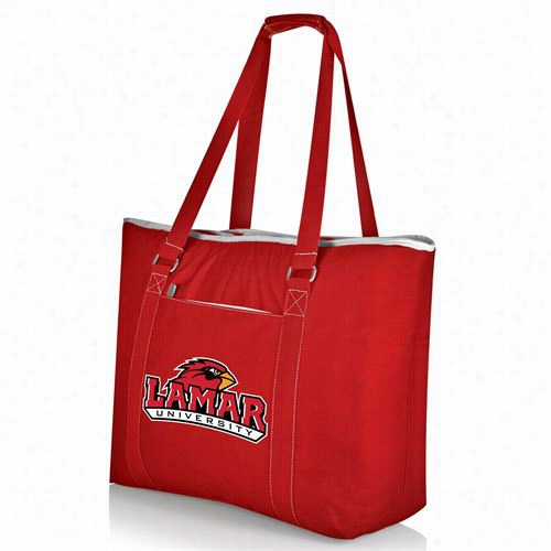 Picnic Time 598-00-100-124-1  Tahoe University Of Lamar Cardinals Digital Print Cooler Tote In Red