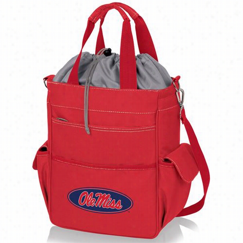 Picnic Time 614-00 Activo University Of Mississippi Rebels/olemis Sdig Ital Print Waterprofo Tote