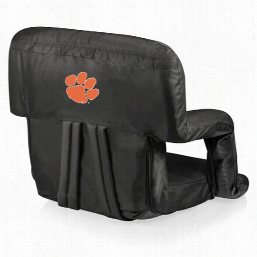 Picnic Time 618-00-179-104-0 Ventura Clemson U Tigersdigital Print Seat In Black