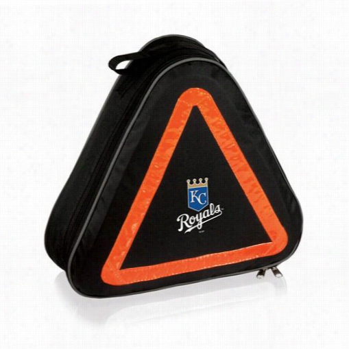 Picnic Time  699-00-179-124-3 Roadside Emergency Kit In Black With Kansas City Royals Digital Print