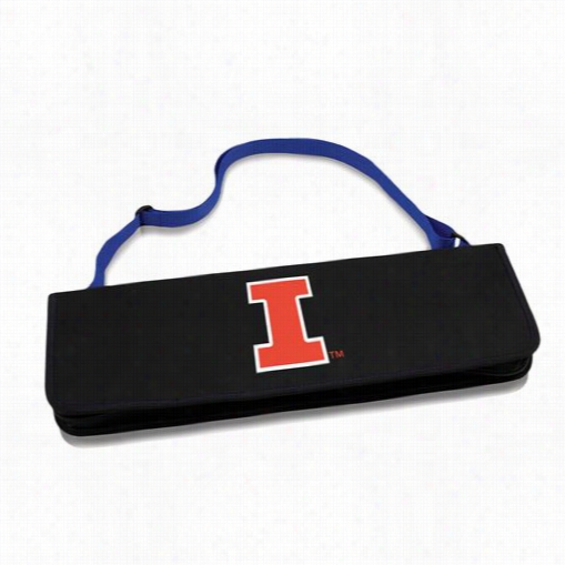 Picnic Tim747-03-137-214-0  Metro Seminary Of Learning  Of Illinois Contention Illini Digital Print Bbq Tote In Blue