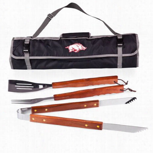 Picnic Time 749-03-17 5-034-0 University Of Arkansas Razorbacks Digital Print Bbq Tote In Blwck