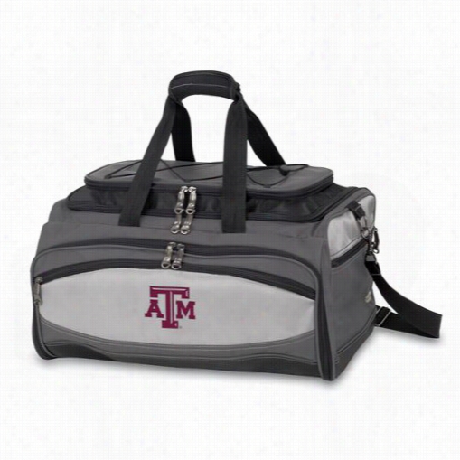 Pcnic Time 750- 00-175-56-0 Buccaneer Texas A And M Aggies Digital Print Cooler And Barbecue Set In Balck