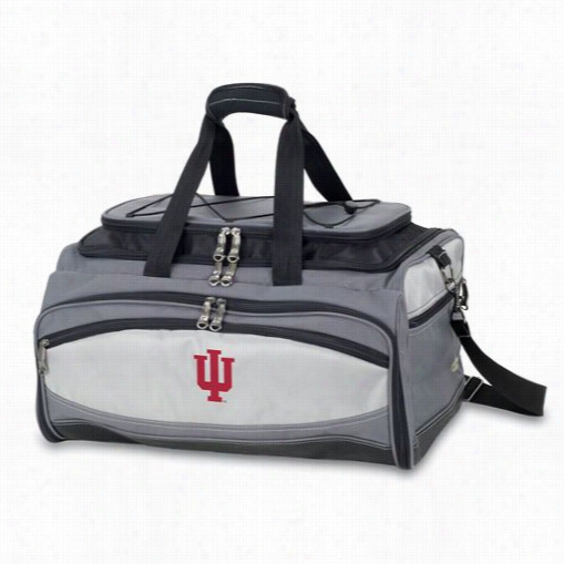 Picnic T Ime 750-00-175-672-0 Buccaneer Indiana University Hoosiers Embroiderde Cooler And Barbecue Set In Wicked