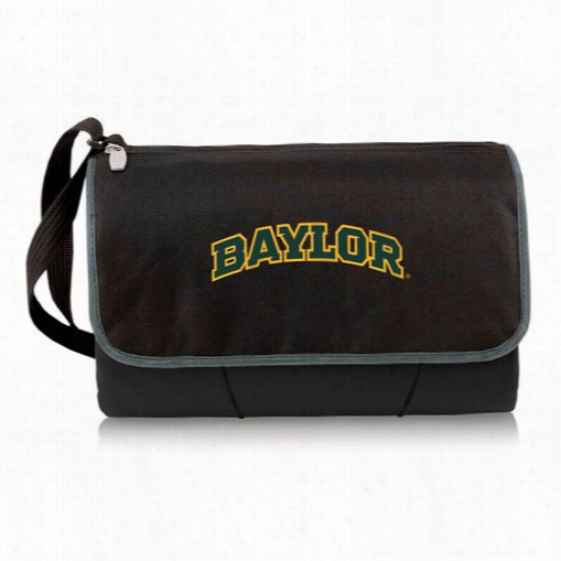 Picnic Time 820-00-175-924-0  Baylor University Bears Digital Print Blanket Tote In Blakc