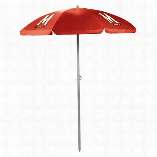 Picnic Time 822-00 University Of Maryland Terrapins Digital Print Umbrella