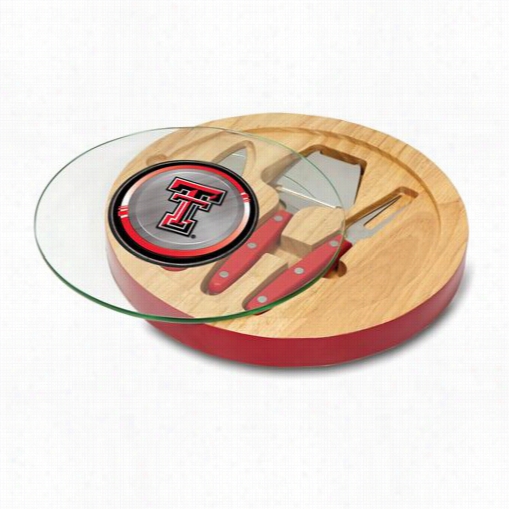 Picnic Time 829-00 Ventana Teas Tech University Red Raiders Digital Printt Cheese Board