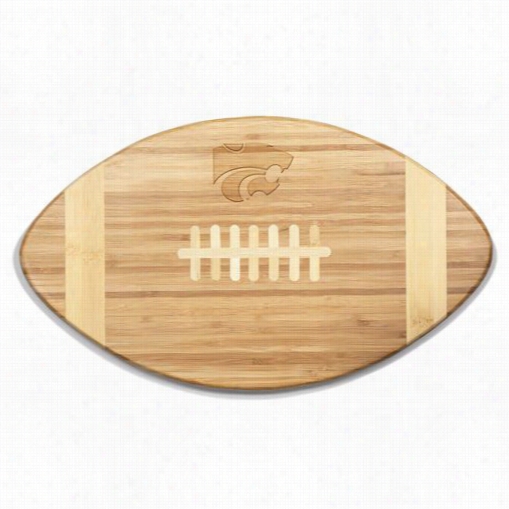 Picnic Time 89 6-00-505-253-0 Touchdown Kansas Statewildcats Engr Aved Cutting Board In Natural