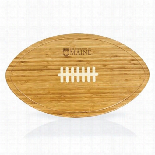 Picnic Time  908-00-505-803-0 University Of Mine Bla Ck Bears Kickoff Engraved Cutting Board In Natural Wood