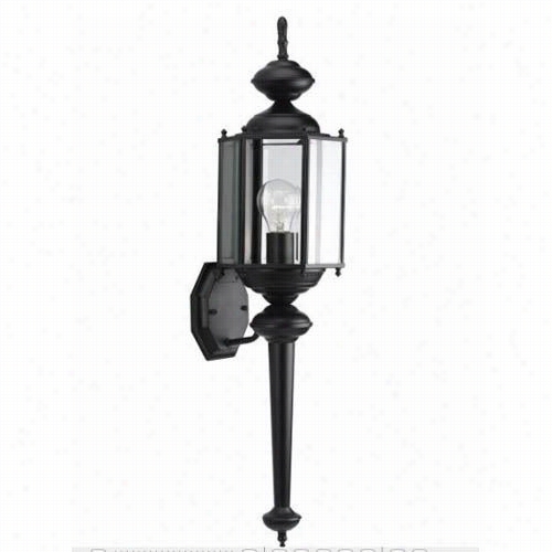 P Rogress Lighting P5731-31 Brass Guard 3 Light Outdoor Wall Sconce In Black