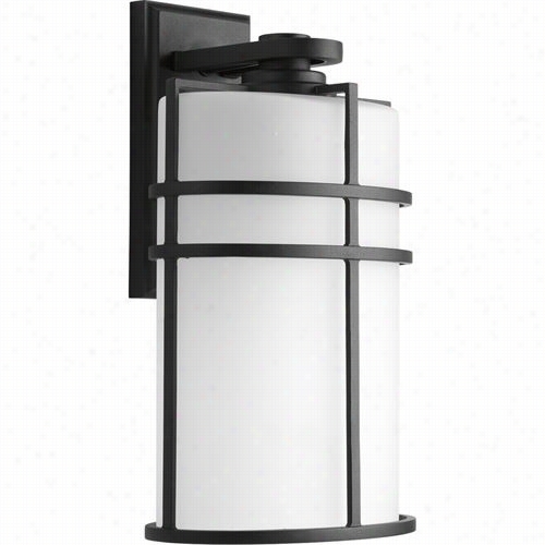 Progress Lighting P6064-31 Format 1 Light Outdooor Wall Sconce In Black