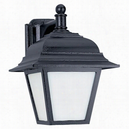 Sea Gull Lighitng 89316ble-12 Bancroft 1 Light Exterior Wall Lantern In Black