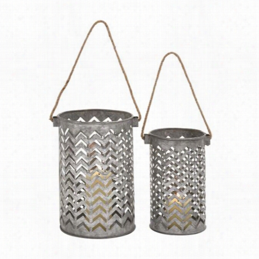 Woodland Imports 49163 Customary Styled Metal Lantern