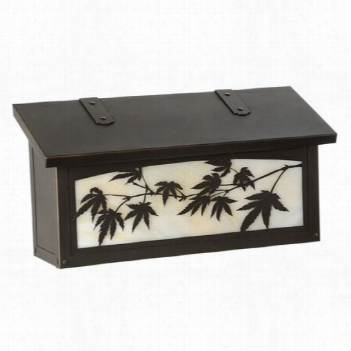 America's Finest Mailboxes Af-152-bz-hn Tree Horizontal Japanese Maple Mailbox In Architectural Bronze