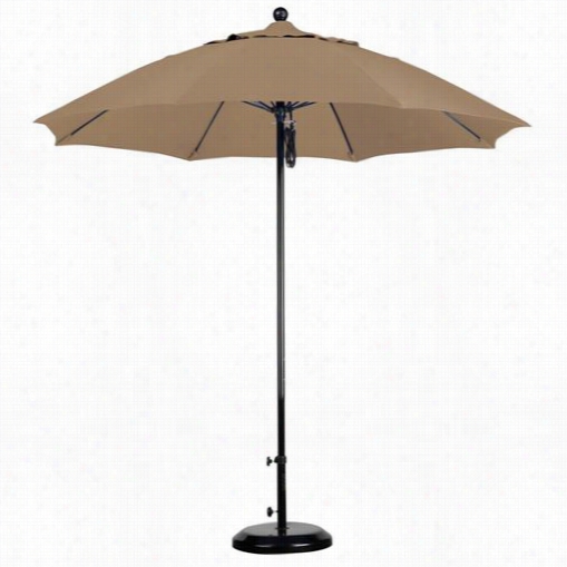 California Umbrella Effo908 9' Fulfil Fiberglasss Pullye Open Market Umbrella