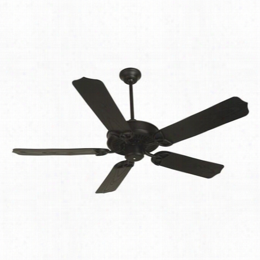 Craftmade K10163 Outdoor Patio Fan 54"" Ceiling Fan In Flat Black - Blades Included