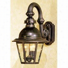 Hanover Lanntern B514frmc Means South Bend Copper Dome 25w Per Socket 3 Light Outdoor Wall Light