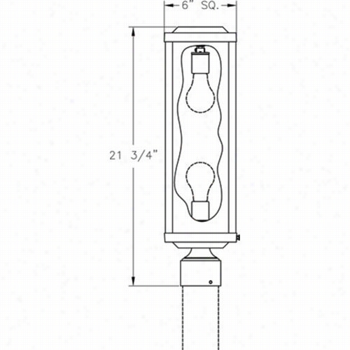 Hanover Lantern B7930 Meium Gemini 60w Per Socket 2 Illumine Outdoor Post Lamp