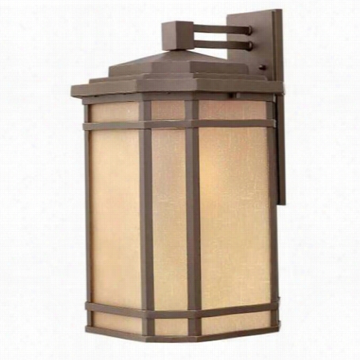 H1nkley Lighting 1295oz-led Cherry Creek Large 1 Candle Led Outdoor Wall Sconce In Oil Rubbed Bronze