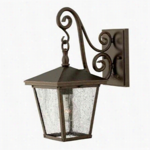 Hinkley Lighting 1430rb Trellis 1 Light Outdoor Wall Sconce In Regency Bronze