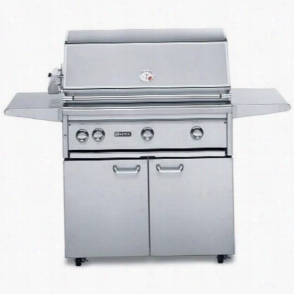 Lynx L36asfrng Professional 36"" Natural Gas Freestanding Grill With All Prosear2 Burner And Rotisserie