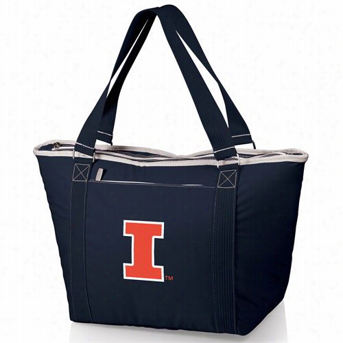 Picnic Time 619-00-138-214-0 Topanga U Of Illinois Fighting I Llini Digital Print Cooler Tot Ein Navy