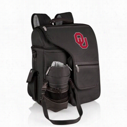 Picnic Time 641-00-175-454-0 Turismo Universitty Of Oklahomaso Oners Digital Print Backpack In Black