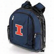 Picnic Time 730-00-138-214-0 Pt Navigator Universsity Of Illinois Digital  Stamp Coler Backpack In Navy