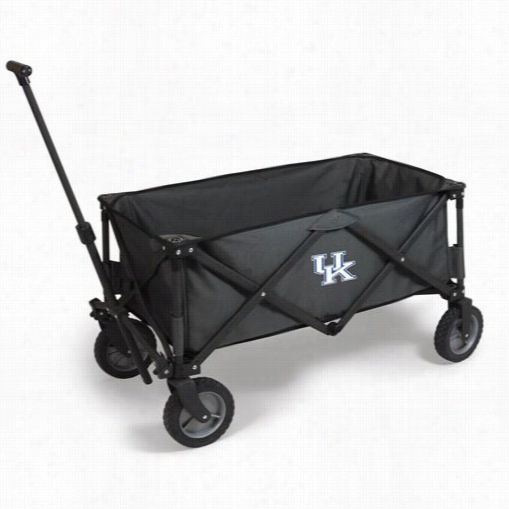 Picnic Time 739-00-679-264-0 Adventure Seminary Of Learning  Of Kentucky Wildcats Diital Print Wagon In Untaught Grey/black