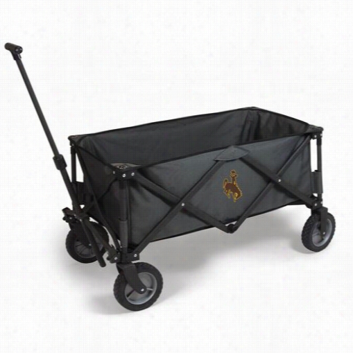 Picnic Time 739-00-679-694-0 Adventure University Of Wyoming Cowboys Digital Print Wagon In Dark Grey/black