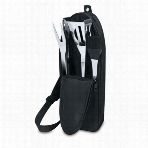 Picnic Time 756-04-175-000-0 Bbq Sling Bbq Tools Tote In Black