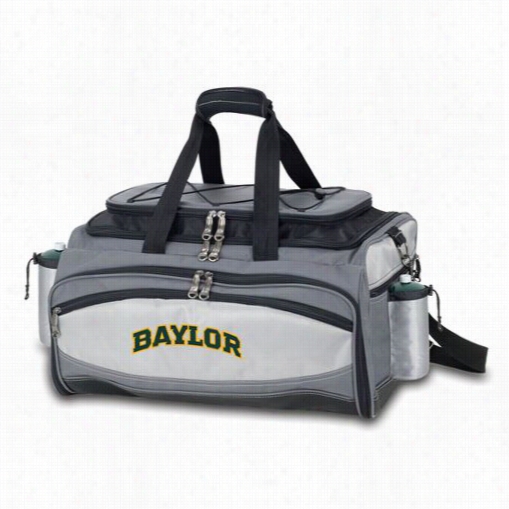 Picnic Time 770-00-175-924-0 Vulca Baylor University Bears Digital Print Tailgate Basket Inn Blakc