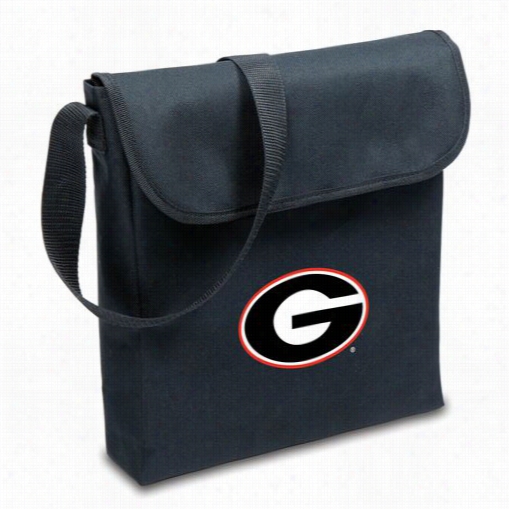 Picnic Time 774-00~15-184-0 V-grill University Of Georgia Bulldogs Digital Print Bb Grill In Black