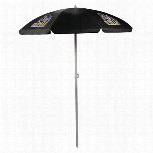 Picnic Time 822 -00-179-814-0 James Madison Ddukes Digital Print Umbrella In Black