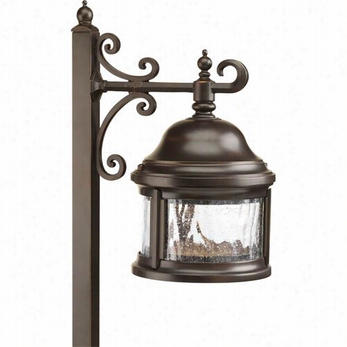 Prgrss Lughtng P525 0-20 Ashmore 1 Lig Ht Outdoor Path Light In Antiuqe Bronze