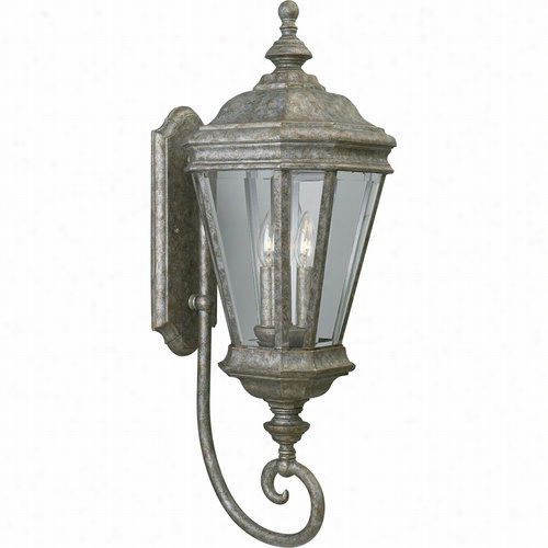 Progress Lighting P5672-50 Crawford 3 Light Cast Wall Lantern In Golden Baroque