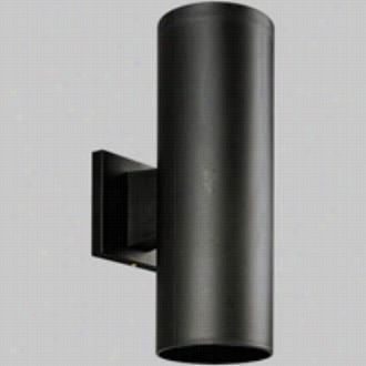 Progress Lightnig  P5713-31 Polymetric Cylinders 2 Light Wall Light In  Black