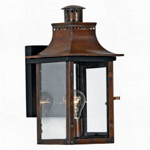 Quoizel Cm8408ac Chalmers 1 Light Outdo Or Wall Sconce In Aged Copper