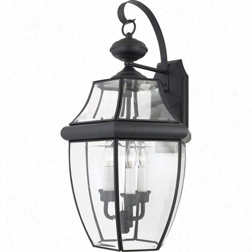 Quoizel Ny8318k Newbury 3 Light Outdoor Wall Sconce In Mystic Wicked