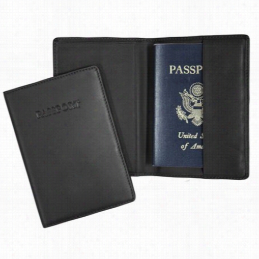 Royce Leather Rfid-203 Rfid Bllocking Passport Travel Genuine Leather Document Organizer