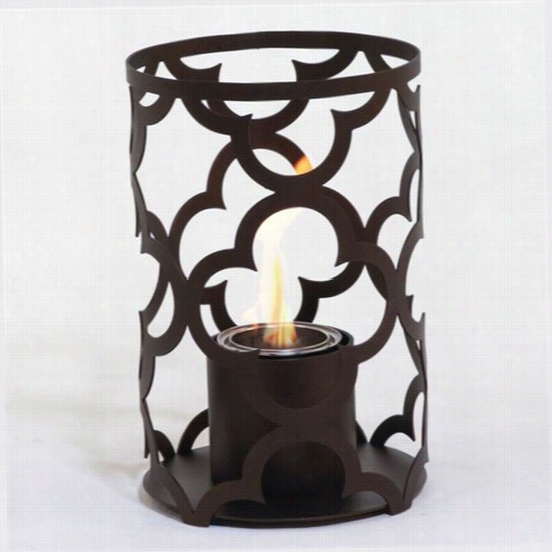 Terraflame Sj-md-01-01 Mediterranean 12"" X 8"" Outdoor Steel Lantern With Sunjel Fuel 12 Gang