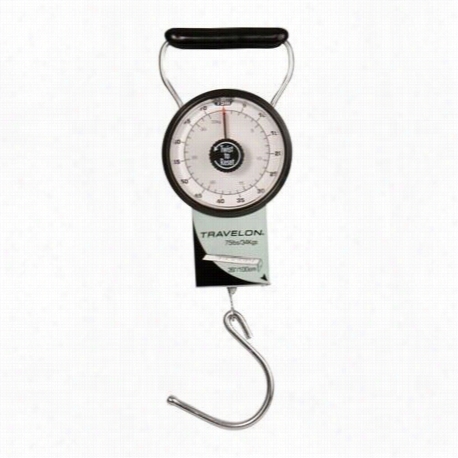 Travelon 1932550 Stop And Lock Luggage Scale In Black/gray