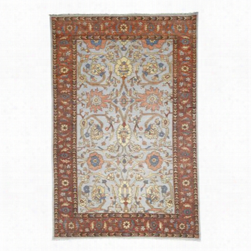 Currey And Company 1513-10x14 10' X 14' Zagros Rectangular Rug In Sky