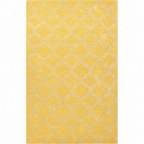 Jaipur Rug1 Baroque Hand-tufted Durable Wool Yellow/ivory  Area Rug