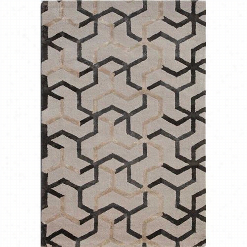 Jaipur Rug1 Blue Hand-tufted Permanent Wool Ivory/gray Area Ruug